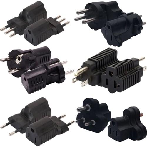 New America Nema 5-15P 5-20P 6-15P 6-20P to 5-15R 5-20R 6-15R 6-20R US convert power socket Plug Italy india EU c13 c7 Connector