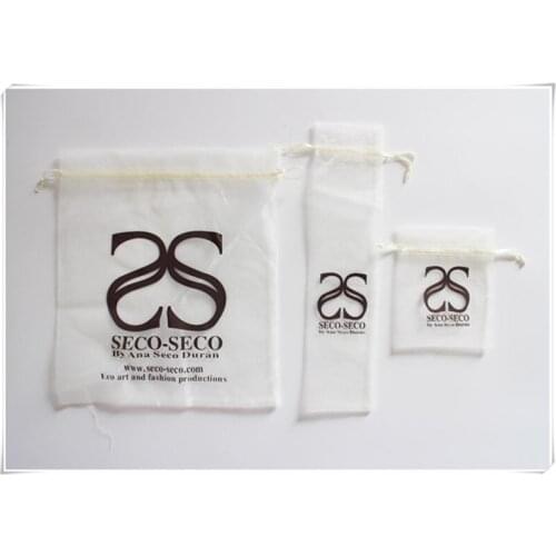 Customized logo organza gift bag Handmade Soap Organza drawstring pouch Wedding Jewelry Packaging