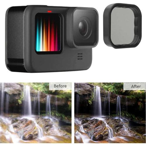 TELESIN CPL Polarizing Filter Optical Glass Lens Filter with Frame for GoPro Hero 9 Camera