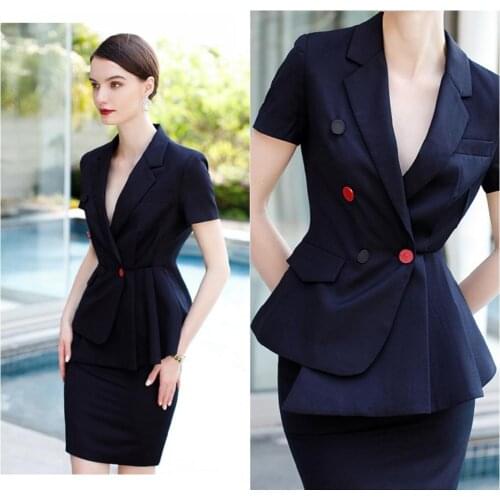 Navy Mother of the Bride Dresses 2 Pieces Slim Long Sleeve Formal Short Mini Outfit Mothers Dress For Wedding