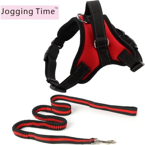 Dog Supplies Nylon Pet Dogs Harness leash Set pet products harnais for Big Large Medium Small Dog Harness Leashes set Red Pink