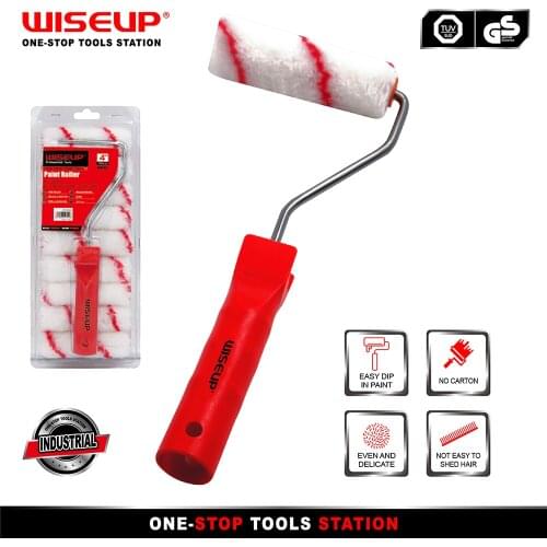 WISEUP Paint Edger With 9-Pack Replacement Rollers Brush Painting Roller Brush Set Multifunctional for Home Room Wall Ceilings