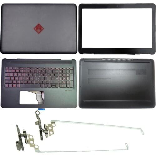For HP OMEN 15-AX 15T-AX 15-AX016TX 017TX 020TX Laptop LCD Back Cover/Front Bezel/Hinges/Palmrest/Bottom Case 856715-001