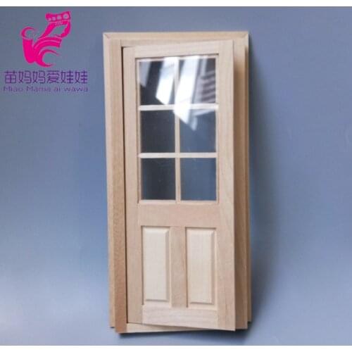 1:12 Doll house furniture diy accessories with pvc window door 1/12 bjd doll decoartion gate
