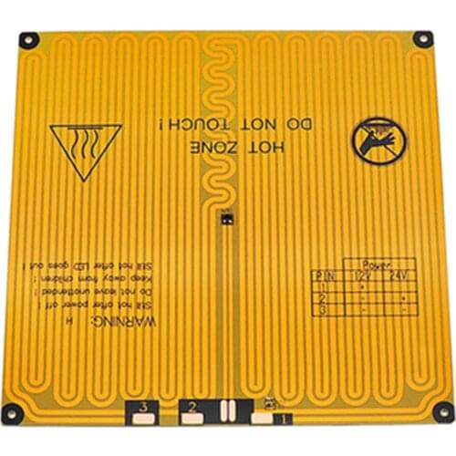 220x220 12V heatbed Ultrabase 3D printer Platform Build Surface Glass Plate for anycubic i3 mega MK2 MK3 3d printer hotbed parts