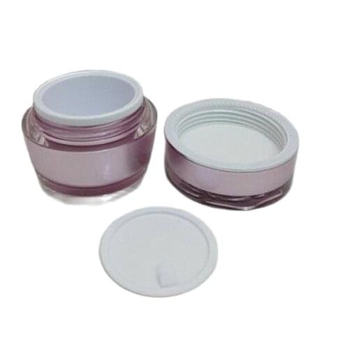 30G Pastel Violet acrylic cream bottle with flower shape lid ,cosmetic container,,cream jar,Cosmetic Jar,Cosmetic Packaging