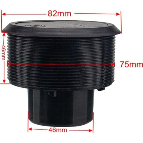 46mm Universal A/C Air Outlet Vent For RV Bus Gray Accessories Outline 82mm