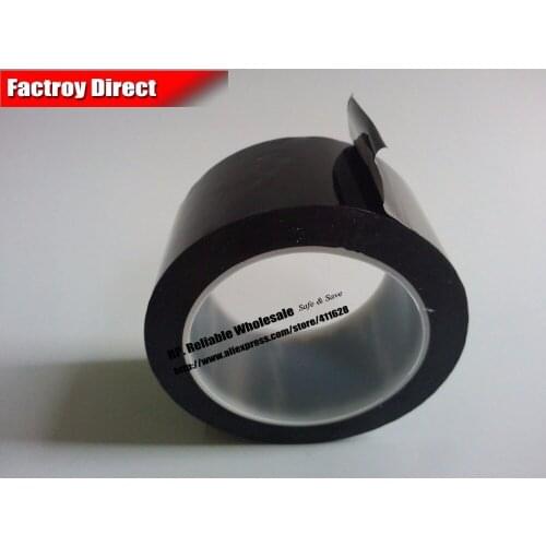55mm width 66M long Single Side Sticky Insulating Black Mylar Tape for capacitors, Fireproof