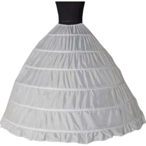 6 Hoops Petticoats Bustle for Ball Gown Wedding Dresses Underskirt Bridal Accessories Bridal Crinolines
