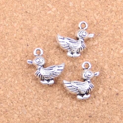 8pcs Charms duck 17x17x8mm Antique Pendants,Vintage Tibetan Silver Jewelry,DIY for bracelet necklace