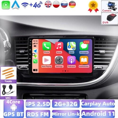 Android 11 System For Opel Mokka Buick Encore 2016-2018 Car Radio Multimedia Video Player GPS Navigation DVD 2 Din RDS Carplay