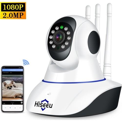 HISEEU IP Camera 1080P HD Wireless Wifi Camera 2MP Wireless Home Security Camera Night Version P2P Home CCTV Camera Baby Monitor