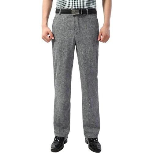 10 Colors Baggy Trousers Men Classic Business Long Pants Spring Autumn Big Size Casual Loose Thin Breathable for Men Size