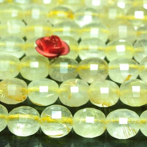 Apatite Sunstone Garnet 4mm Natural Gemstone Beads disk faceted for silver 925 jewelry Necklace Earring bracelet 15inch