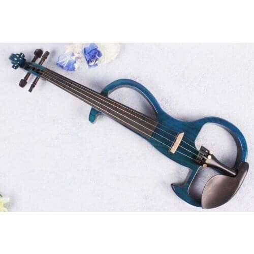 Yinfente Electric violin 4/4 Powerful Sound Solid wood Blue Violin Free Parts Case Bow Rosin Violin Accessories #EV181107