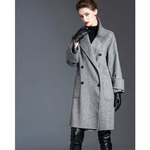 Женские серые пальто Jancoco Max China At AliExpress