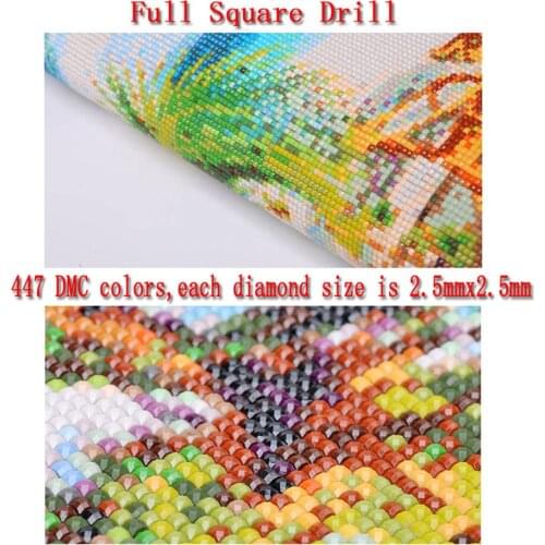 Picture Diamond Painting 5D Full Square Drill Embroidery Cross Stitch Wall Sticker