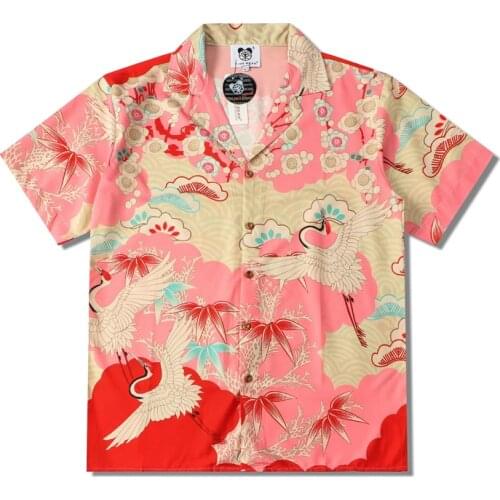 Summer Shirts For Men Casual Tropical Beach Hawaiian Short Sleeve Chinese Style Printed Male Blouse Hip Hop Harajuku Camisa
