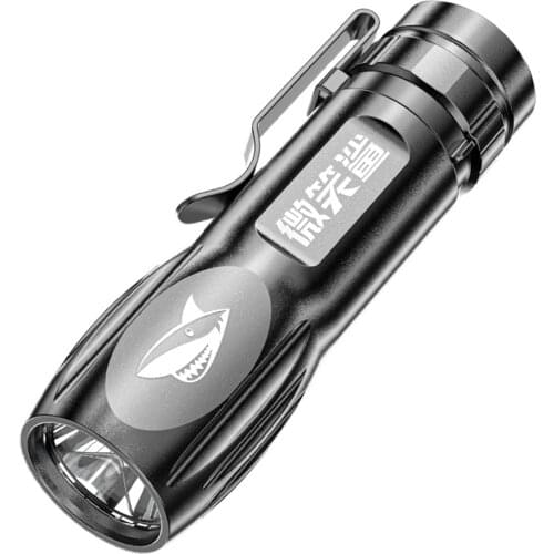 Mini Portable Led Beads Flashlight With Built-in Lithium Battery Torch Usb Rechargeable Searchlight For Outdoor Hiking Camping