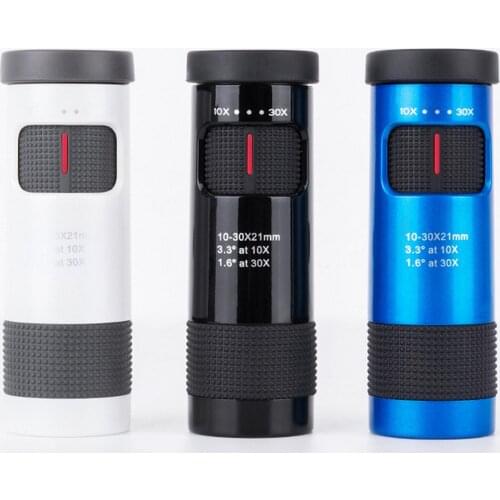 10-30X*21 Monocular with Tripod Mobile Phone Holder Portable Camping Hunting Single Binoculars Professional Optical Telescope