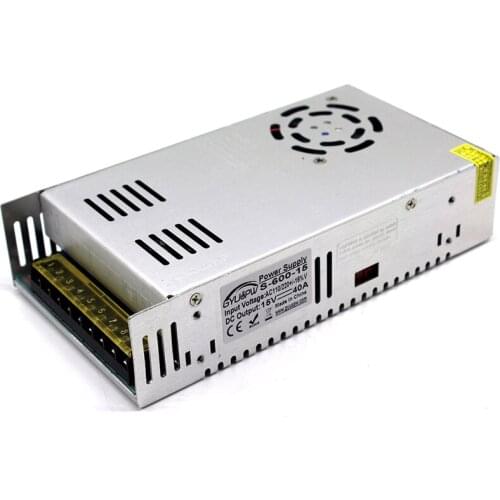 Small Volume Switch Power Supply DC 15V 40A 600W Single Output Switching Power Supply for LED Strip CNC 3D Print 110V 220V AC-DC