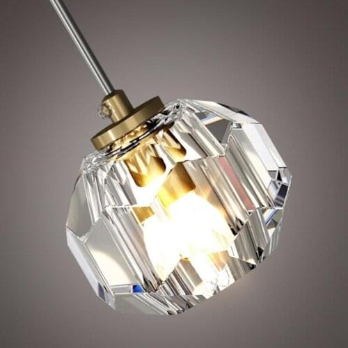Nordic Personality Copper Crystal Wall Lamps Gold Interior Decoration For Bedside Living Room TV Background Corridor Aisle Light