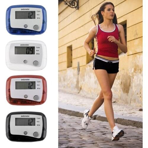 Portable Multi-functional Walking Distance Fitness Calorie Exercise LCD Display Digital Pedometer Steps Accurate Calorie Counter