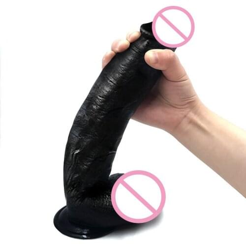 12inches Long Realistic Dildo Big Penis Huge Dick G-Spot Orgasm Pleasure Toys Large Soft Erotic Phallus Artificial Fake Dildoes