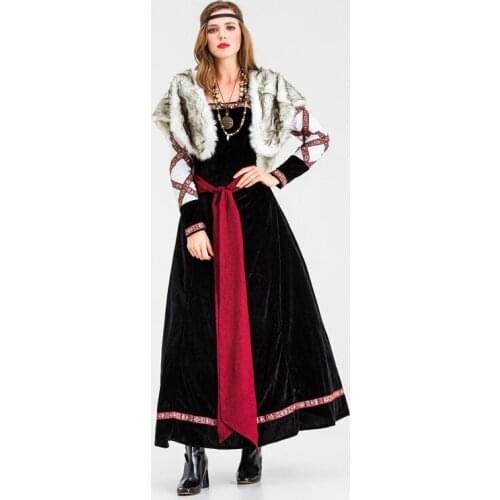 Deluxe Halloween Carnival Party Savage Indians Princess Costume Purim Ancient Tribe Warrior Cosplay Dress