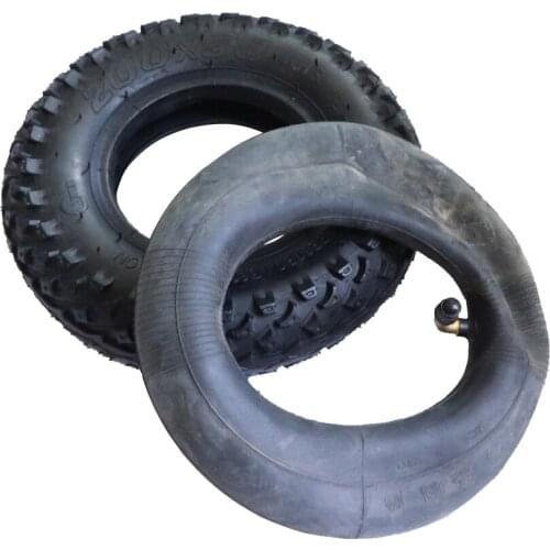 Tire Size 8X2" and Inner Tube 200X50 Full Wheels Off Road Tyre for Electric Scooter Wheel Chair Truck Pneumatic Trolley Cart