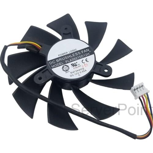 Brand new for PLA09215D12H PLA09215B12H 12V 0.55A 87mm 4Wire For HD7870 E6 2G Club HD7800 Cooling Fan