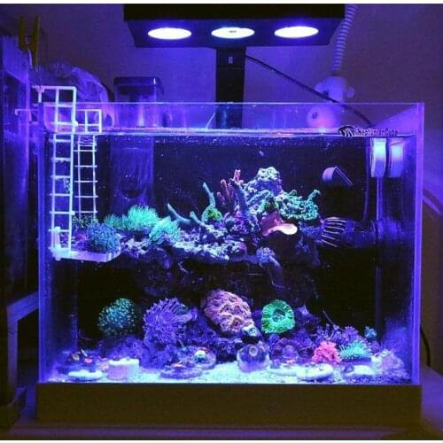 30W LED Full Spectrum Marine reef tank Indoor Aquarium Light Saltwater Lighting with Touch Control for Coral Reef Fish Tank