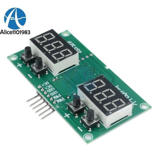 TM1637 PWM Pulse 0-99% Frequency Square Wave Signal Generator Duty Cycle Module Board DC 3.3V 20V PWM Drive Driver Transistor