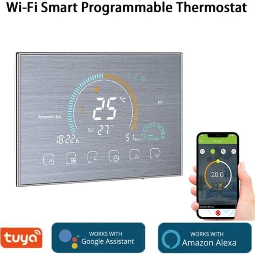 WiFi tuya Smart Programmable Thermostat 6 Period Voice APP Control Water/Gas Boiler Heating Thermoregulator For Echo Google Home