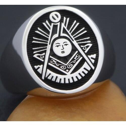 Vintage Past Masters Mason Masonic Fraternity Sterling Silver Ring