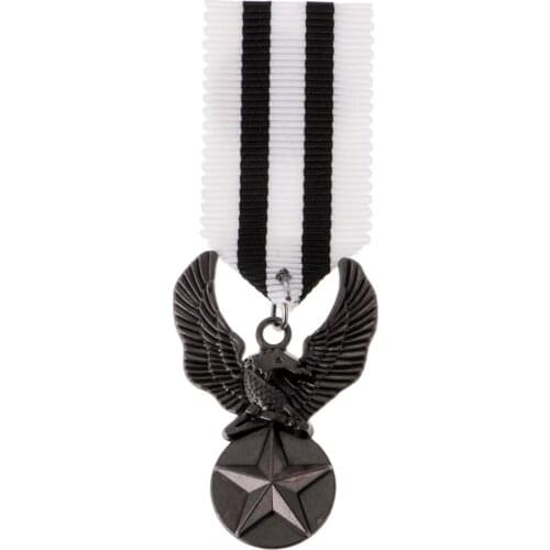 Vintage Alloy American USA Medal Badge Eagle Star Uniform Clothing Costume Brooch Pin Mens Brooch Badge