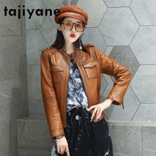Tajiyane 2021 Real Leather Jacket Women Genuine Sheepskin Coats Woman Clothing Korean Style High Quality Mujer Chaqueta TN1733