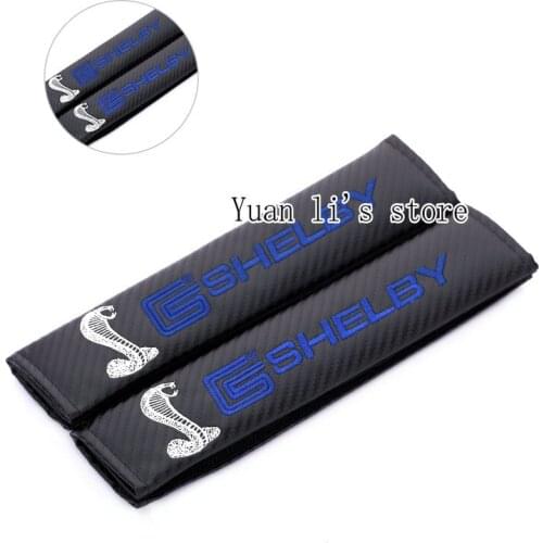 1 Pair Seat Belt Cover Shoulder Pads Pair Shelby Cobra shoulder padCar Accessories
