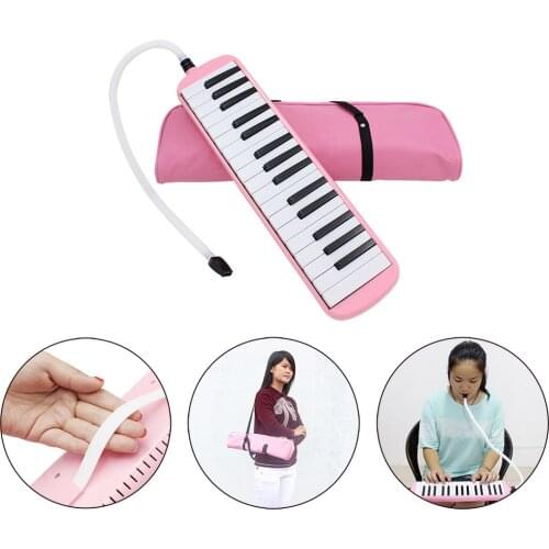 Music Key Piano Accordion Gift 1PC Harmonica With Carrying Bag Musical Instrument Melodion Keyboard Music Keyboard Piano