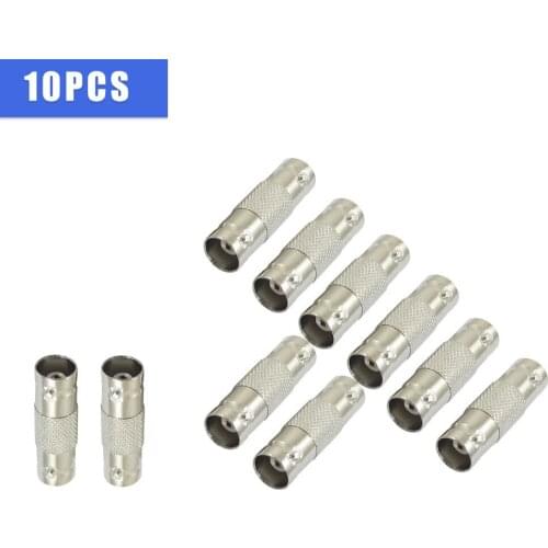 10pcs BNC Female To Female Inline Coupler Coax BNC Connector Extender For CCTV Camera Security Video Surveillance System