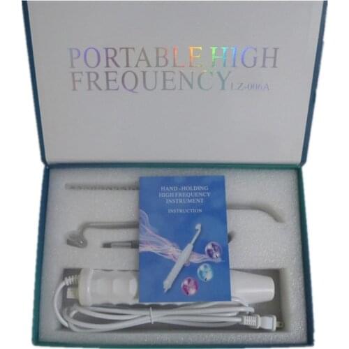 4pcs High Frequency Facial skin care wand device Acne Treatment Tool HF Hair Care Device Professional Kit with gift Box