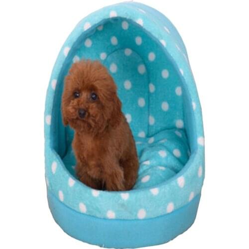 2020 Thickened Coral velvet Dog Kennel Tent Tai Diji Doll Dog House Soft and comfortable pet Dog cat Bed 3 color pet cat house