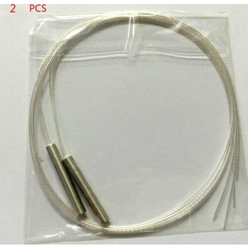 2x PT100 Platinum Resistance RTD Sensor MINI Temperature Probe -40~200 Degree with 1 meter 2m 3m High Temperature Wire