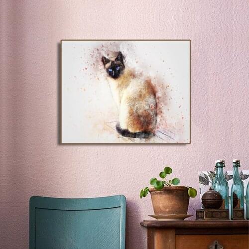 5d diamond Painting Cat Full Square Drill Home Decoration Display Rhinestone Picture Kits Embroidery animal G572