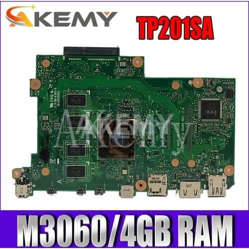 AKEMY TP201SA original mainboard For Asus Flip VivoBook TP201 TP201S TP201SA Laptop motherboard with N3060U 4GB RAM