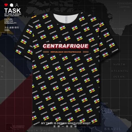 Central African Republic Centrafrique CAF Quick Dry t shirt sports Breathable tops mens brands t shirt for men summer clothes