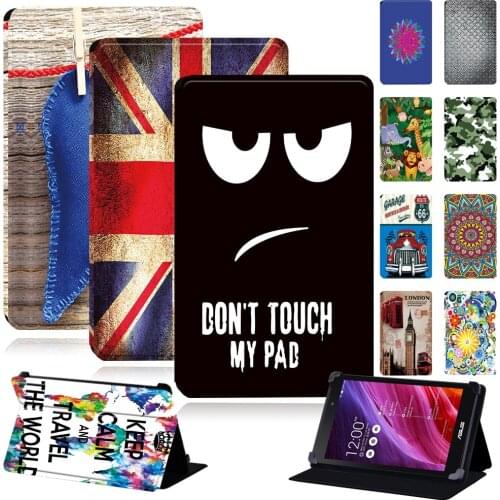 Tablets Case for Asus ZenPad 10/ ZenPad 8/7/ZenPad S 8/ZenPad C 7 Universal Anti-Dust Leather Cover Case + Free Stylus