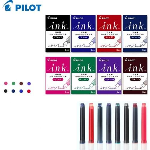 5pcs PILOT IRF-5S smiley pen matching ink disposable replaceable ink cartridge