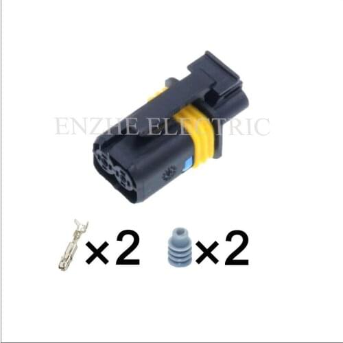 DJ7028YA-1.5-21 car female cable car Wire harness socket 2 pin Connector automotive plug Oxygen Sensor Include terminal and seal