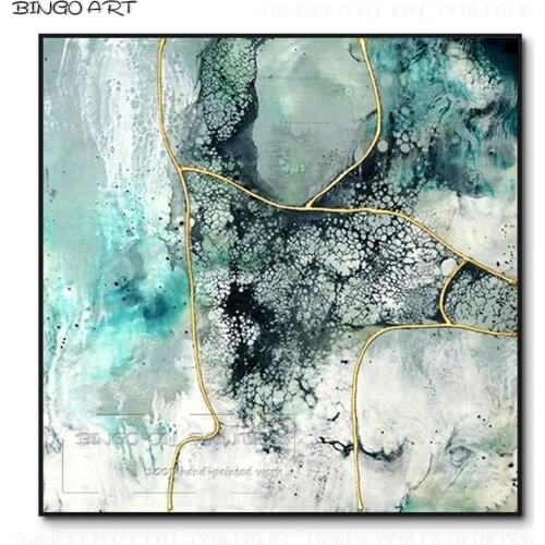 Artist Hand-painted Fresh Colors Abstract Oil Painting on Canvas Beauty Colors Pop Fine Art Abstract Oil Painting for Wall Decor